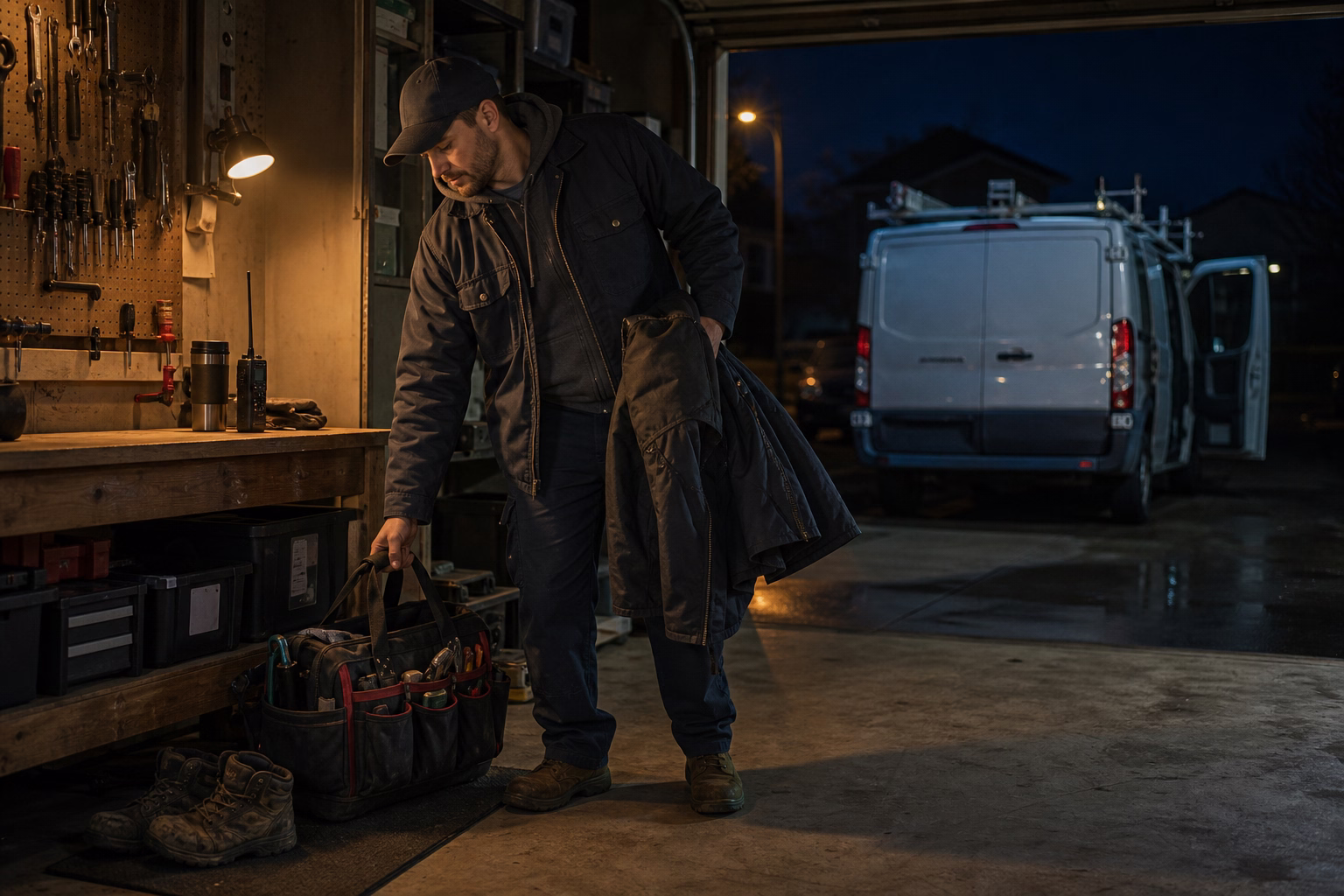 A tech carrying the after-hours phone is not automatically on the clock — but tighten the restrictions enough and that standby time becomes payable. Here is where federal law draws the line, and why the dispatch timestamp matters.
