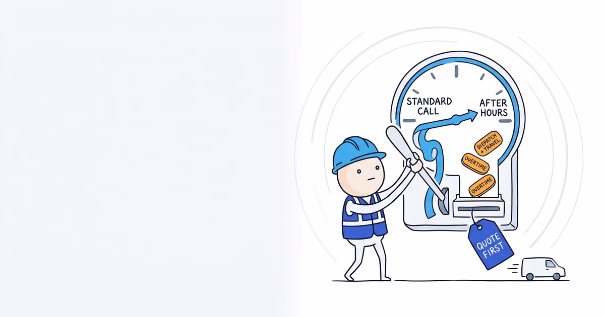 Charge more when an emergency call creates extra labor, dispatch, travel, or capacity cost. Build the premium from those costs and tell the customer the price before the truck moves.