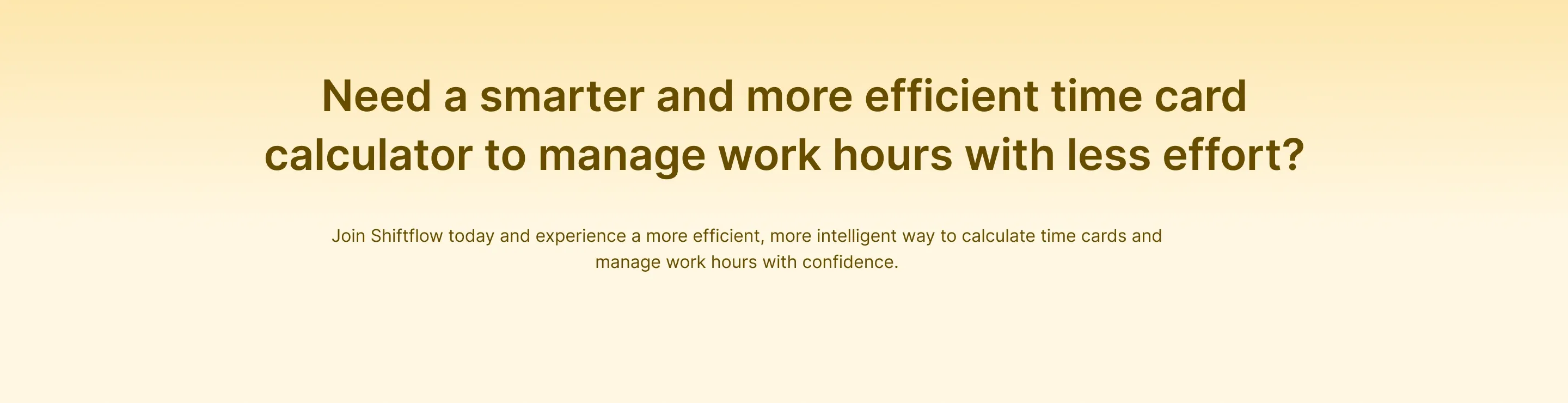 Smarter time tracking