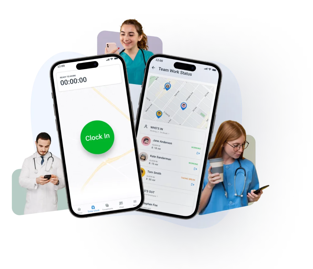 Time tracking overview built for healthcare teams