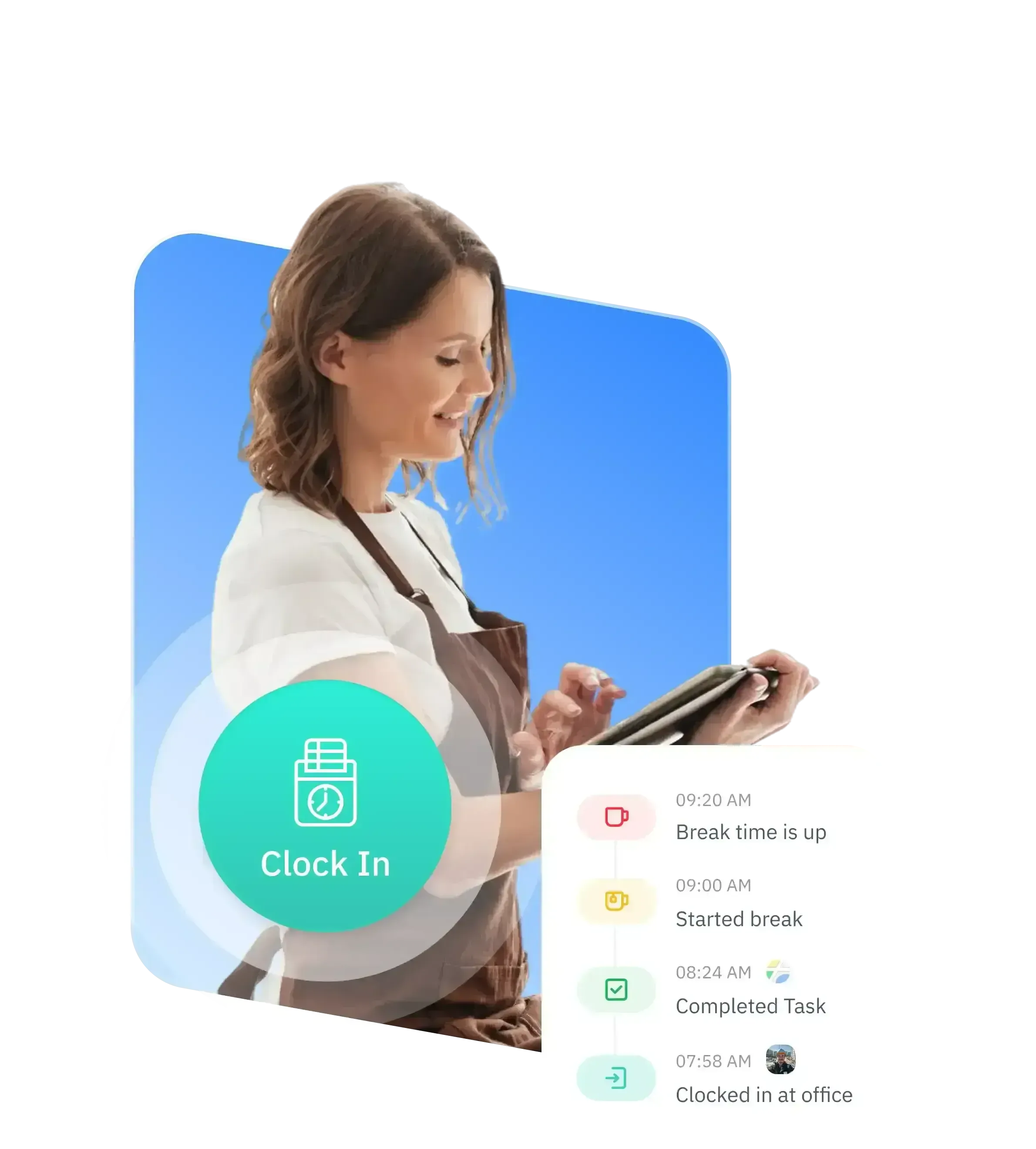 تسجيل الحضور في موقع العمل والتحقق من الوجود