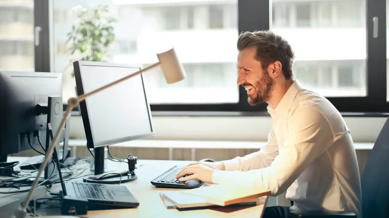 Office worker managing work-life balance with voluntary time off policy