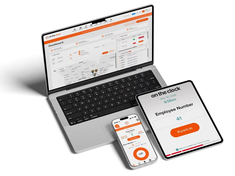 OnTheClock time tracking software for plumbing contractors