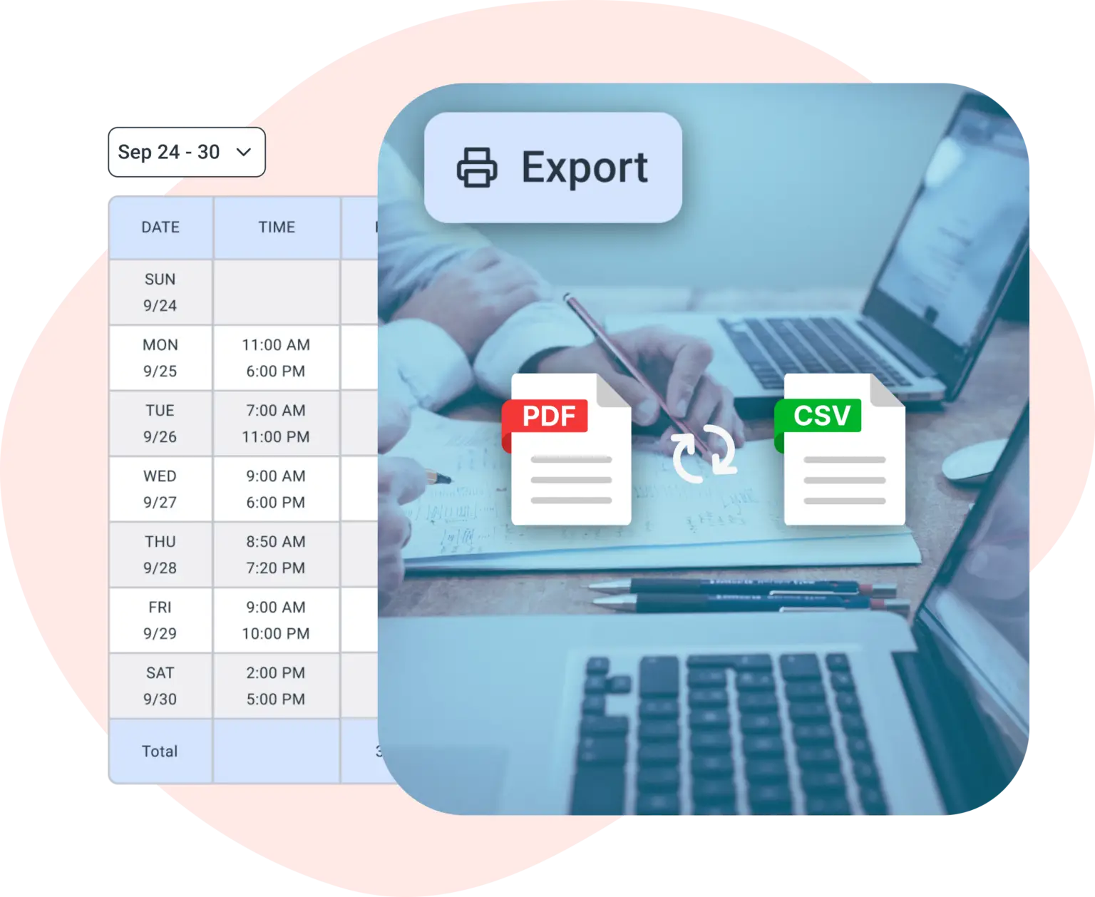 ShiftFlow team event timeline and productivity insights