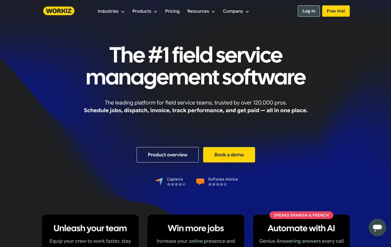 Workiz time tracking software for plumbing contractors